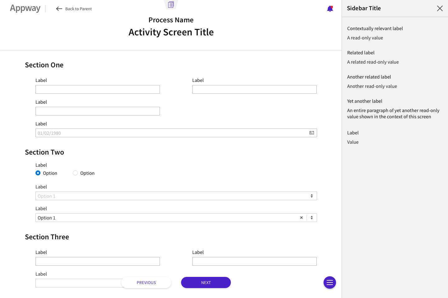 Data Display - Patterns | Appway Design System