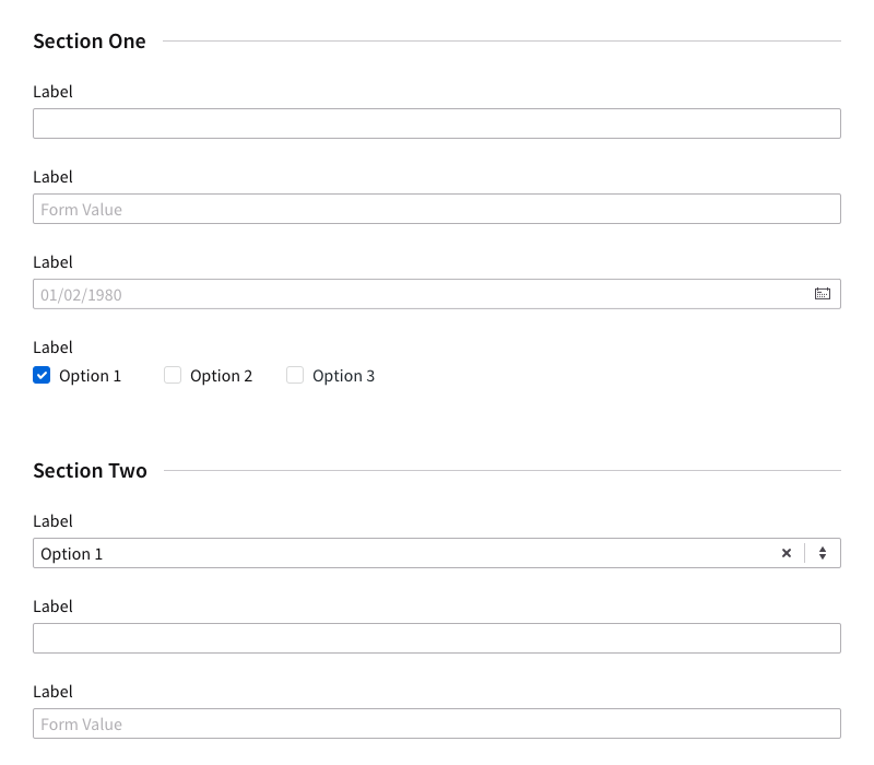 Data Entry - Patterns | Appway Design System